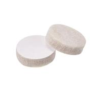 sourcing map Fieltro Muebles Almohadillas, 15mm Diámetro Autoadherente Antideslizante Antiarañazos Redonda Fieltro Almohadillas Gabinete Armario Pies Piso Protector Beige 25 Almohadillas