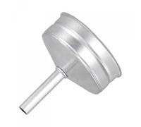 sourcing map Filtro de embudo de aluminio de repuesto, 75 x 72 x 85 mm, color plateado para cafetera moca de 9 tazas