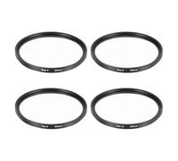 sourcing map Filtro de estrella de 55 mm, filtro Starburst para lente de cámara, efecto de luz de estrella, juego de pantalla cruzada de 4 puntos, 6 puntos, 8 puntos, 12 puntos para trabajos de vidrio