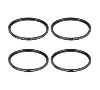 sourcing map Filtro de estrella de 58 mm, filtro Starburst para lente de cámara, efecto de luz de estrella, juego de pantalla cruzada de 4 puntos, 6 puntos, 8 puntos, 12 puntos para trabajos de vidrio