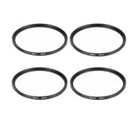 sourcing map Filtro de estrella de 62 mm, filtro Starburst para lente de cámara, efecto de luz de estrella, juego de pantalla cruzada de 4 puntos, 6 puntos, 8 puntos, 12 puntos para trabajos de vidrio