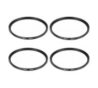 sourcing map Filtro de estrella de 67 mm, filtro Starburst para lente de cámara, efecto de luz de estrella, juego de pantalla cruzada de 4 puntos, 6 puntos, 8 puntos, 12 puntos para trabajos de vidrio