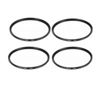 sourcing map Filtro de estrella de 72 mm, filtro Starburst para lente de cámara, efecto de luz de estrella, juego de pantalla cruzada de 4 puntos, 6 puntos, 8 puntos, 12 puntos para trabajos de vidrio