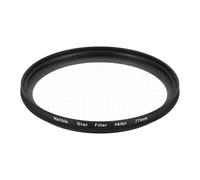 sourcing map Filtro de estrella variable de 77 mm, filtro de lente Starburst de 4 a 8 puntos, efecto brillante, filtros de lente de cámara para paisajes nocturnos, cristalería, 1 unidad