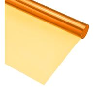 sourcing map Filtro de gel de iluminación de 39.4 x 39.4 pulgadas, naranja 85A, hoja de corrección de color para estudio fotográfico, luz de cabeza roja, paquete de 4
