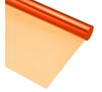 sourcing map Filtro de gel de iluminación de 39.4 x 39.4 pulgadas, naranja, hoja de corrección de color 85 para estudio fotográfico, luz de cabeza roja, paquete de 4