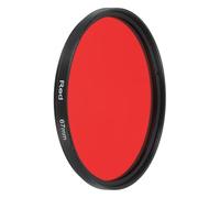 sourcing map Filtro de lente de 67 mm, filtro de cámara rojo completo, vidrio óptico, filtros fluorescentes redondos, universales para cámara fotográfica