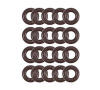 sourcing map Flúor Caucho Juntas Tóricas 6mm OD 3mm ID 1,5mm Ancho, Métrico FKM Sellado Junta, Paquete de 20