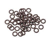 sourcing map Flúor Caucho Juntas Tóricas 9mm OD 5,2mm ID 1,9mm Ancho, Métrico FKM Sellado Junta, Paquete de 50