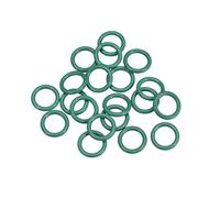 sourcing map Flúor Caucho Tóricas Juntas, 14mm OD 9,2mm ID 2,4mm Ancho FKM Sello Junta para Maquinaria Plomería, Verde, Paquete de 20