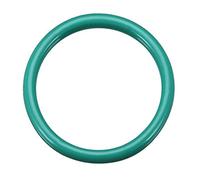sourcing map Flúor Caucho Tóricas Juntas, 34mm OD 27mm ID 3,5mm Ancho FKM Sello Junta para Maquinaria Plomería, Verde, Paquete de 1