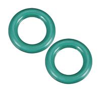 sourcing map Flúor Caucho Tóricas Juntas, 9mm OD 5mm ID 2mm Ancho FKM Sello Junta para Maquinaria Plomería, Verde, Paquete de 2