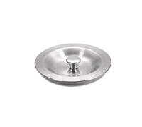 sourcing map Fregadero Tapón Drenaje Caucho Sellado 90mm Acero Inoxidable Sellado Tapa para Fregadero