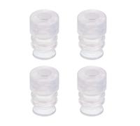 sourcing map Fuelle Ventosa, 8mm Diámetro x M5 Junta Silicona Aspiradora Industrial Neumática Ventosa 4 Piezas