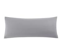 sourcing map Funda de almohada de microfibra cepillada suave con cierre de cremallera, fundas de almohada largas para almohada corporal, color gris, 20 x 60 pulgadas (5 pies)