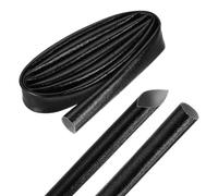 sourcing map Funda de cable trenzado de 3 pies, 0.7 pulgadas de diámetro interno 200 °C, alta temperatura, 1500 V, de fibra de vidrio, protector de cable de aislamiento, organizador de cables para