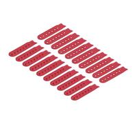 sourcing map Funda de correa a presión, hebilla de repuesto ajustable de plástico para reparación de gorras, rosso, 80x20mm