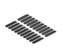 sourcing map Funda de correa a presión, hebilla de repuesto ajustable de plástico para reparación de gorras, Negro, 80x20mm