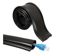 sourcing map Funda de gestión de cables de 1 m, 0.8 pulgadas de diámetro interior, cubierta protectora de aislamiento a presión para subestación, redes eléctricas de alto voltaje, color negro