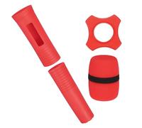 sourcing map Funda de goma para mango de micrófono de mano inalámbrico, funda protectora de silicona de 1.57 x 5.51 pulgadas para escenario de actuación de karaoke, con cubierta de anillo