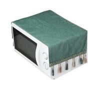sourcing map Funda de tela para microondas con bolsillos laterales de almacenamiento de 14 x 39 pulgadas, cubierta impermeable a prueba de polvo para microondas, protector de polvo para horno/lavadora