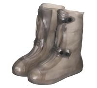 sourcing map Funda impermeable antideslizante para zapatos, protectores de zapatos con doble hebilla para mujer, para lluvia y exteriores, Brown, XX-Large