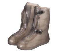 sourcing map Funda impermeable antideslizante para zapatos, protectores de zapatos con doble hebilla para hombres y mujeres al aire libre, Brown, XXL (US8)