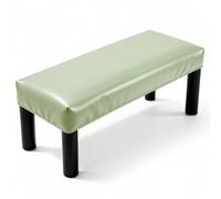 sourcing map Funda impermeable para banco de comedor, funda protectora rectangular de piel sintética elástica de 27.6 a 31.5 pulgadas para bancos de piano, cocina, sillas de comedor, color verde