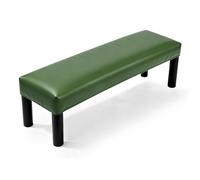 sourcing map Funda impermeable para banco de comedor, funda protectora rectangular de piel sintética elástica de 39.4 a 47.2 pulgadas para bancos de piano, cocina, sillas de comedor, color verde