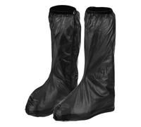 sourcing map Funda impermeable para zapatos, antideslizante, de PVC, para lluvia, con cremallera, para hombre y mujer, para exteriores, Black, Small