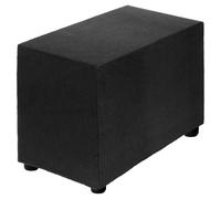 sourcing map Funda otomana elástica rectangular de gran tamaño cuadrada con elástico para taburete de pie, sala de estar, dormitorio, longitud de ajuste de 50 a 76 cm, tamaño pequeño, color negro