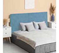 sourcing map Funda para cabecero de cama, funda protectora elástica de tela jacquard de 47 pulgadas, funda a prueba de polvo para cabecera de 1,2 m, decoración de dormitorio, color azul