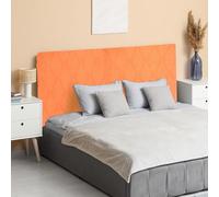 sourcing map Funda para cabecero de cama, funda protectora elástica de tela jacquard de 47 pulgadas, funda a prueba de polvo para cabecera de 1,2 m, decoración de dormitorio, color naranja