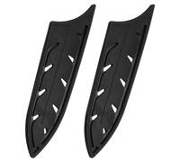 sourcing map Funda para Cuchillos, 2 Protectores de Borde de Cuchillo para Cuchillo de Cerámica de 6", Protector de Hoja de Borde, Funda Cuchillo Universal para Cocina, Negro