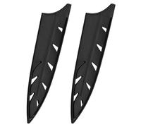 sourcing map Funda para Cuchillos, 2 Protectores de Borde de Cuchillo para Cuchillo de chef de 8", Protector de Hoja de Borde, Funda Cuchillo Universal para Cocina, Negro