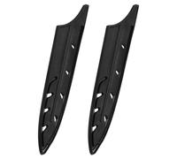 sourcing map Funda para Cuchillos, 2 Protectores de Borde de Cuchillo para Cuchillo Multiuso de 5", Protector de Hoja de Borde, Funda Cuchillo Universal para Cocina, Negro