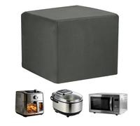 sourcing map Funda para freidora de aire de 13 x 10 x 9 pulgadas, cubierta protectora impermeable resistente al calor para olla arrocera pequeña para aire / freidora / horno, gris oscuro