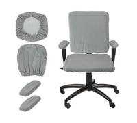sourcing map Funda para silla de oficina con reposabrazos para silla giratoria de computadora, color marrón