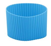 sourcing map Funda protectora de silicona antideslizante para botella de vidrio, color azul
