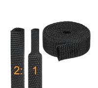 sourcing map Funda trenzada termorretráctil de relación 2:1 de 5/16 pulgadas de diámetro interior de 3 pies de diámetro interior de 3 pies, mangas de cable trenzado, protección de tubo retráctil para