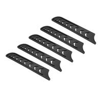 sourcing map Fundas de seguridad para cuchillo de pan de 8 pulgadas, protector universal de ABS para cuchillo de cocina, color negro, paquete de 5