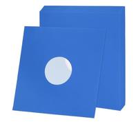 sourcing map Fundas interiores de papel para discos de vinilo de 12 x 12 pulgadas, 10 fundas de papel kraft antiestático de 110 g/m², agujero central con forro de poliéster para fundas de protección