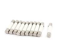 sourcing map Fusible Cilindro Tapa Cerámica Tubo Fusible Eslabones 5 x 25mm 250V 6.3A 10 Piezas