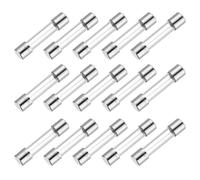 sourcing map Fusible de vidrio de retardo de tiempo de 6 A, 250 V, 5 x 20 mm, certificado UL, fusible de soplado lento para electrodomésticos (paquete de 15)