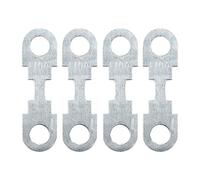 sourcing map Fusible Plano 110A 4 Piezas Plata Para Auto DC 32V