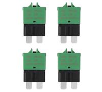 sourcing map Fusible reajustable manual, 32 V CC 30 A E39 de perfil bajo ATC/ATO fusibles de reinicio manual de cuchilla para coche, camión, RV, SUV, marina, barco, motocicleta, paquete de 4