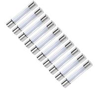 sourcing map Fusibles de Automoción 30A DC 32V 6x32mm Amplificador de vidrio de alarma de audio estéreo de coche 10 unidades