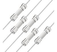 sourcing map Fusibles de Cerámica de Acción Lenta de Conductor Retardo de Tiempo 5mm x 20mm 250V T6.3A 5uds