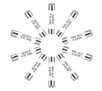 sourcing map Fusibles de Cerámico Cartucho 25A 500V 6x30mm Fusibles Cerámicos de Acción Rápida Reemplazo para Amplificador Energía Ahorro Lámpara Balastro 10uds