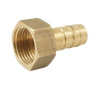 sourcing map G3/8 Hembra Rosca Latón Recto Púa Conector para 3/8" Diámetro Interior Manguera